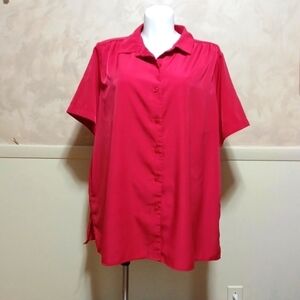 BRYLANE WOMAN COLLECTION SIZE 2X BRIGHT RED